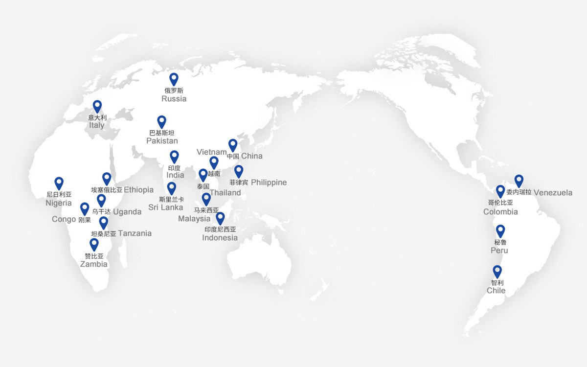 SHANGHAI SHANBAO MINING EQUIPMENT CO., LTD- map of World